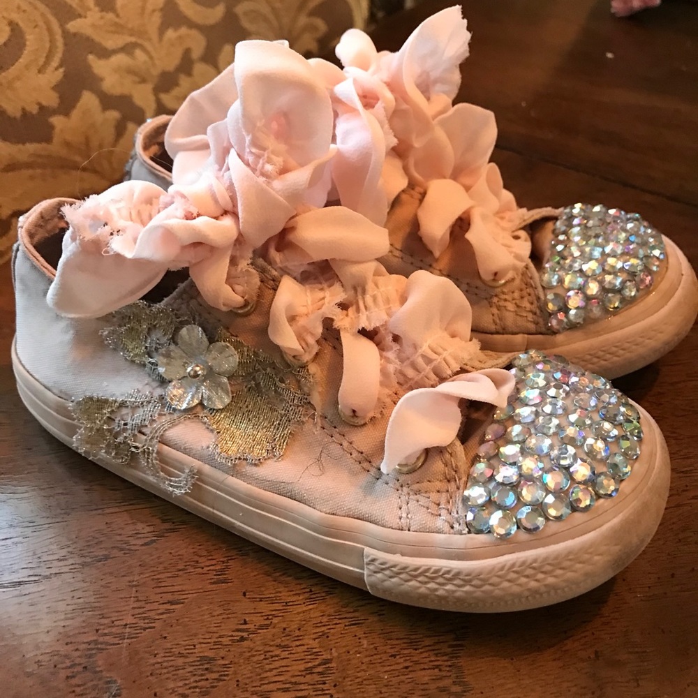 Adorable Girl’s Mauve Converse - Custom-Made